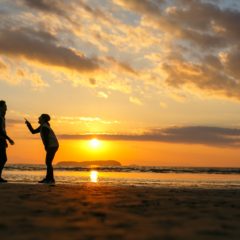 夕陽　父母が浜　日本の夕陽百選