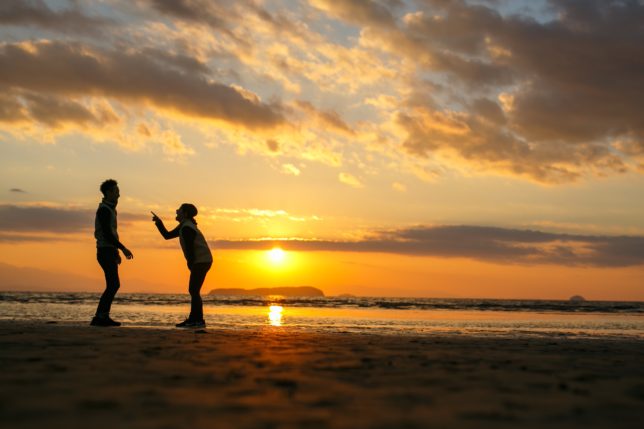 夕陽　父母が浜　日本の夕陽百選