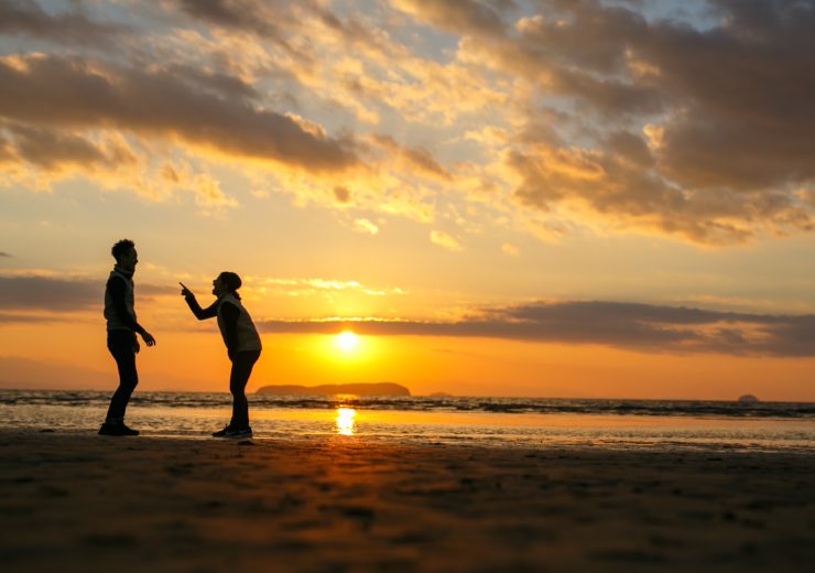 夕陽　父母が浜　日本の夕陽百選