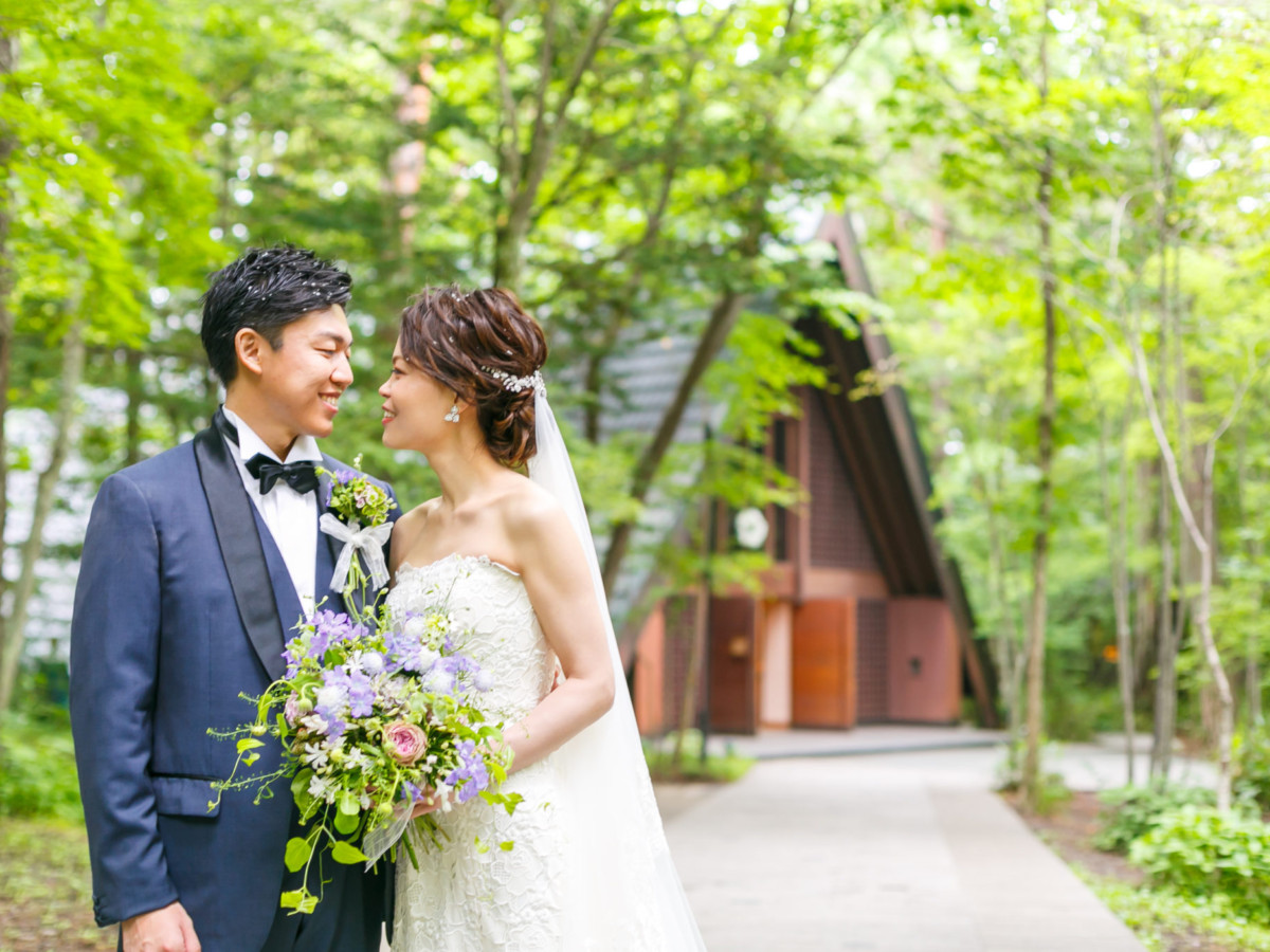 持ち込みカメラマン　軽井沢挙式