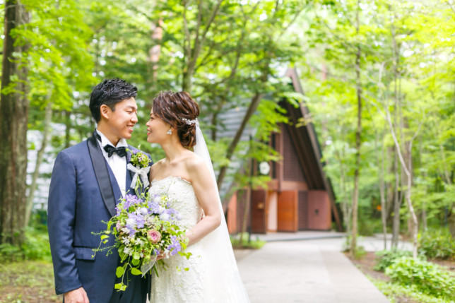 持ち込みカメラマン　軽井沢挙式