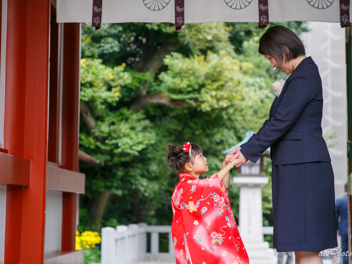 【ファミリーフォト】赤坂日枝神社での七五三撮影