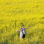 桜と菜の花のコントラストが大人気の見晴公園